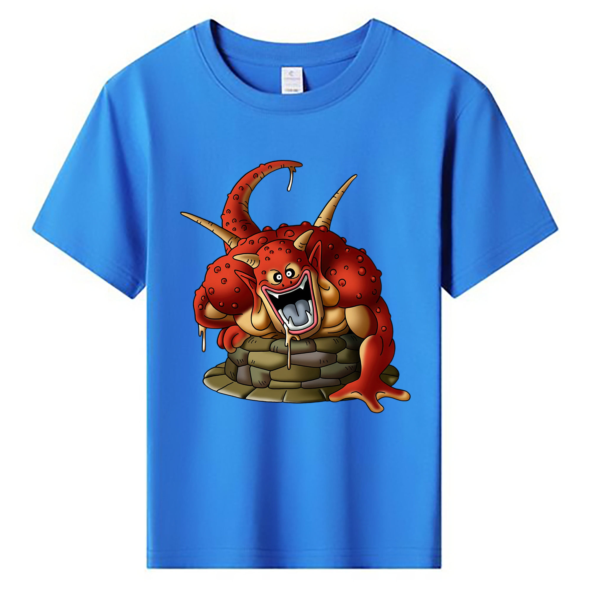 （画像用） ドラゴンクエスト Doragon Kuesuto Dragon Quest 綿100％キッズTシャツ（フロントプリント）